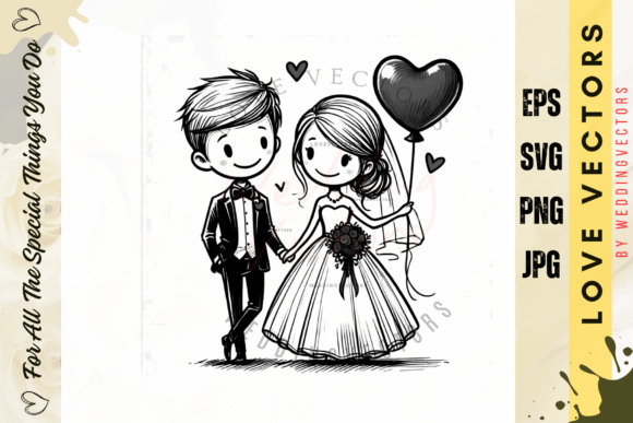 C4048: Elegance in Vector for Wedding Designs