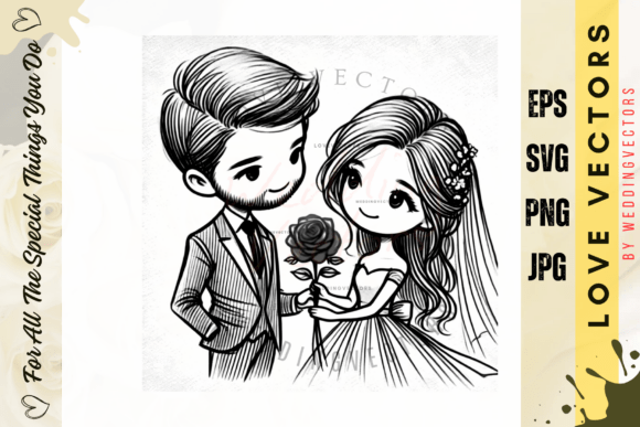 Elevate Your Wedding Stationery with C392 Love Vectors