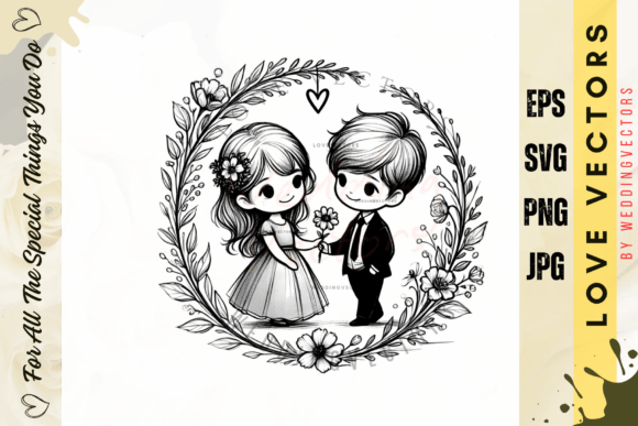 Timeless Romance: The C4211 Bridal Illustration Set