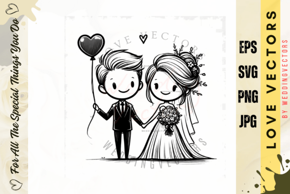 Wedding Couple and Love Vectors - C3896: A Designer's Guide
