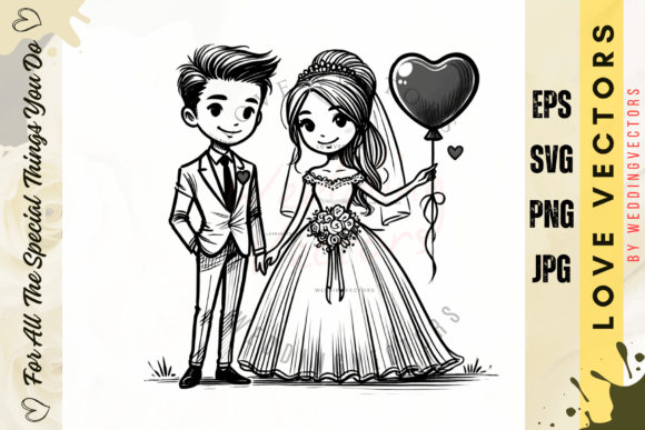 Wedding Couple and Love Vectors - C3924: A Designer's Guide