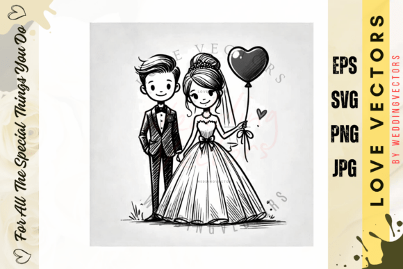 Wedding Couple and Love Vectors - C4012: A Designer's Guide
