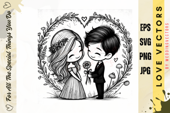 Wedding Couple and Love Vectors - C402: A Designer's Guide