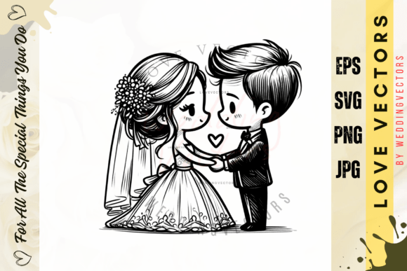 Wedding Couple and Love Vectors - C4027: A Designer's Guide