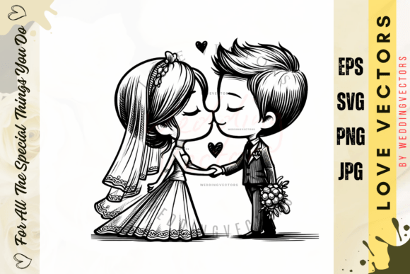 Wedding Couple and Love Vectors - C4073: A Designer's Guide