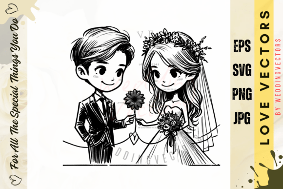 Wedding Couple and Love Vectors - C417: Your Ultimate Design Asset