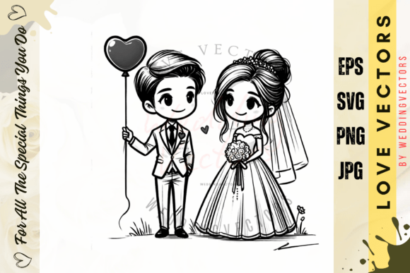 Wedding Couple and Love Vectors - C4209: A Visual Storyteller